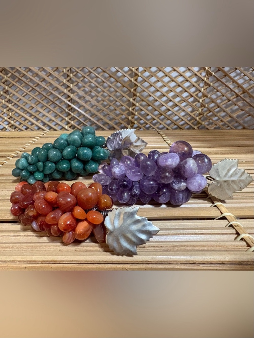 Mid Century Gemstone Grape Clusters